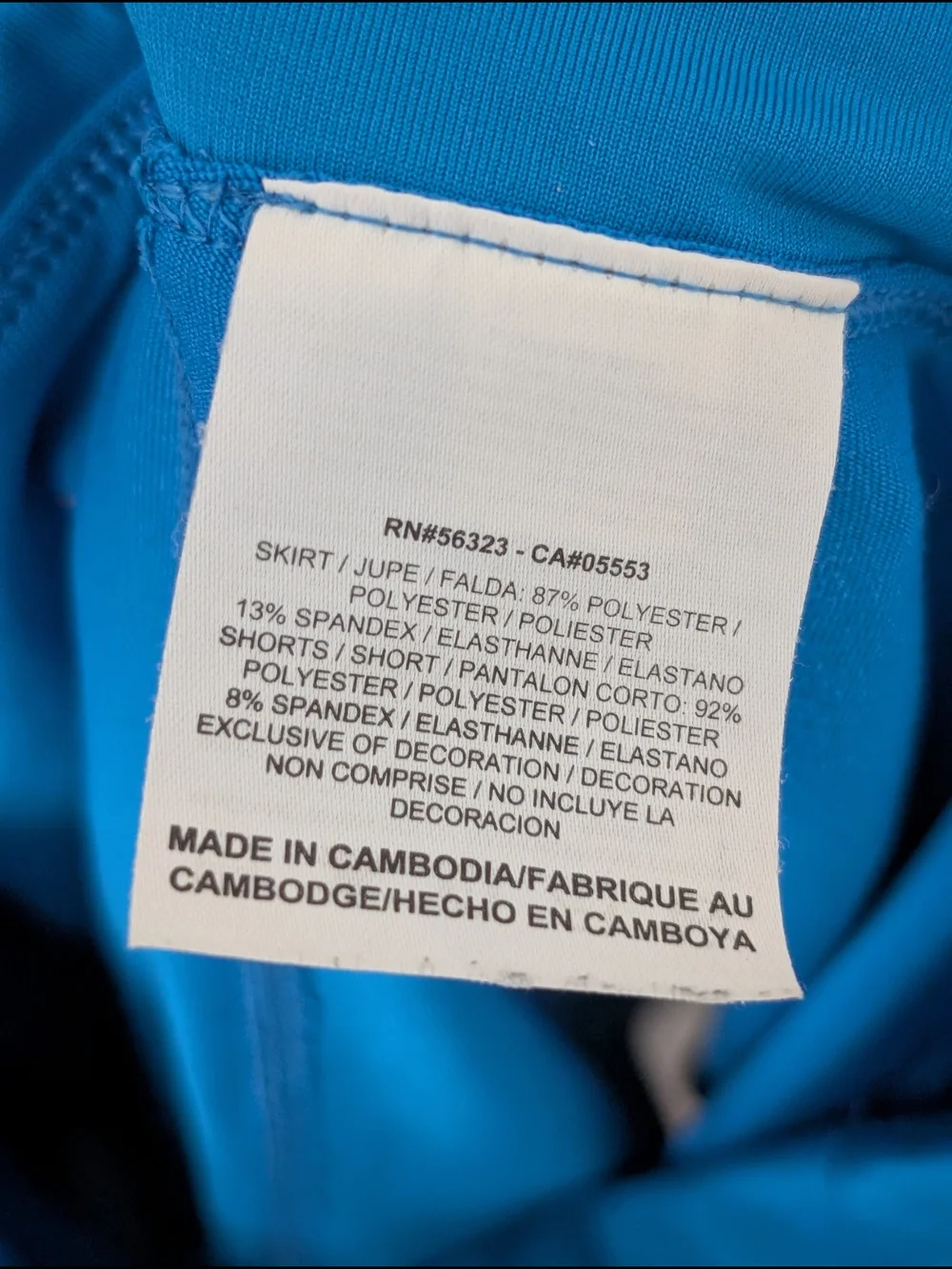 Nike Blue Dri-Fit Athletic Skort